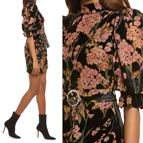 Velvet mini dress by Lavish Allice - Picture 3 of 3